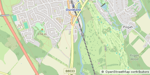 Map of Dunblane