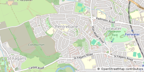 Map of Cardiff