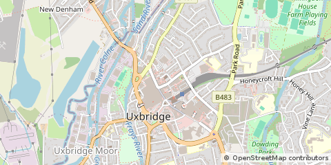Map of Uxbridge