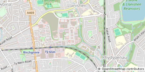 Map of Cardiff
