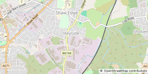 Map of Royton Oldham