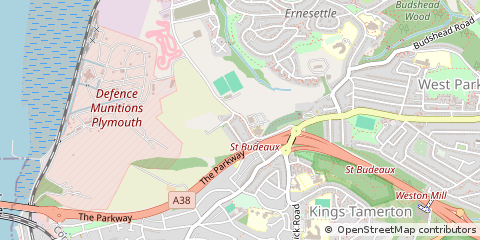 Map of Plymouth, Devon