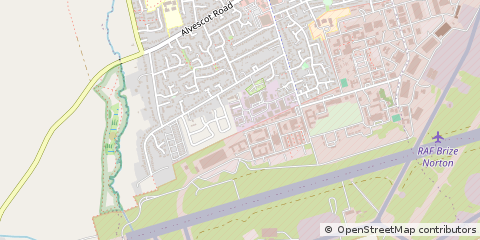 Map of Black Bourton Road Carterton, Oxfordshire