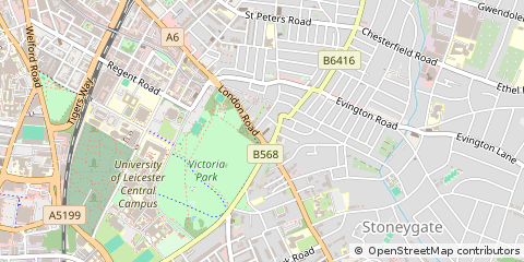 Map of Leicester