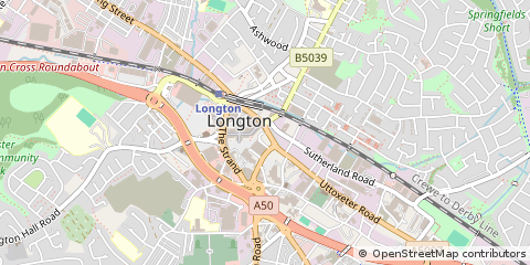 Map of Stoke-on-Trent, Staffordshire
