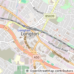 Map of Stoke-on-Trent, Staffordshire