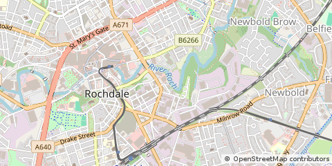 Map of Rochdale