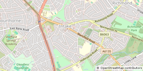 Map of Sheffield