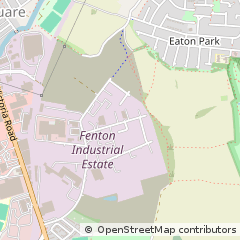Map of Stoke on Trent, Staffordshire