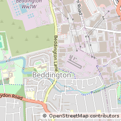 Map of Croydon, Surrey