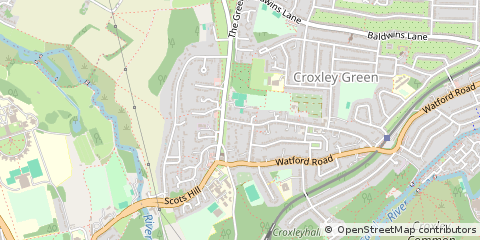 Map of Rickmansworth, Hertfordshire