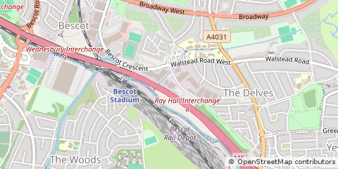 Map of Walsall