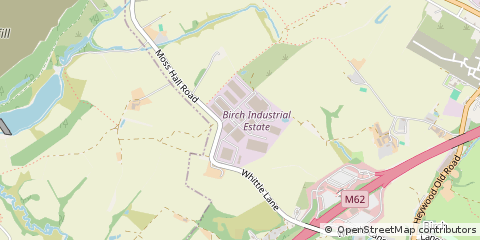 Map of Heywood, Lancashire