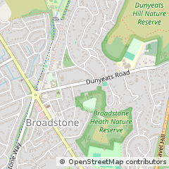 Map of Broadstone, Dorset