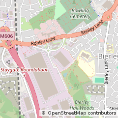 Map of Bradford, West Yorkshire