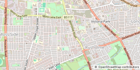 Map of Manchester