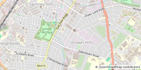 Map of Leicester