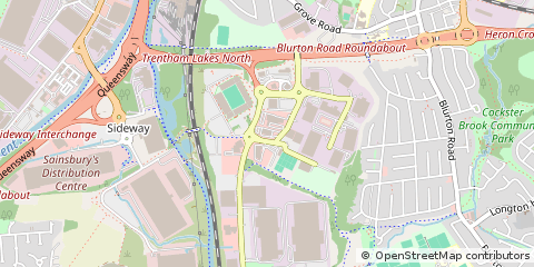 Map of Stoke on Trent, Staffordshire