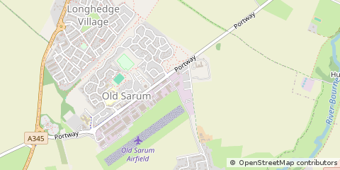 Map of Salisbury, Wiltshire