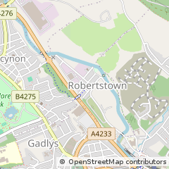Map of Aberdare, RCT