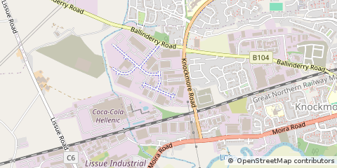 Map of Lisburn, County Antrim