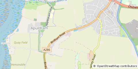 Map of Chichester, West Sussex