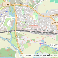 Map of Taunton, Somerset