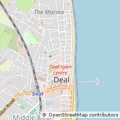 Map of Deal, Kent