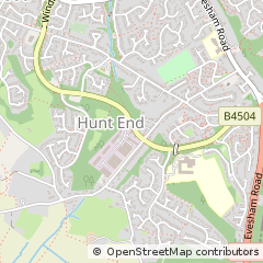 Map of Redditch, Worcestershire