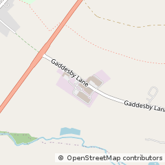 Map of Gaddesby Lane Rearsby, Leicester
