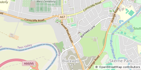 Map of Darlington