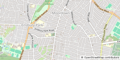Map of Bournemouth, Dorset