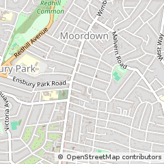 Map of Bournemouth, Dorset