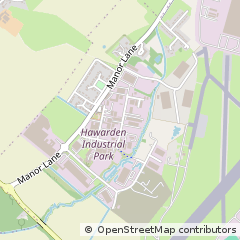 Map of Hawarden, Cheshire