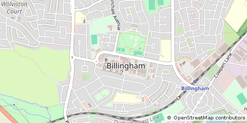 Map of Billingham, Cleveland