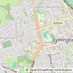 Map of Lymington, Hants
