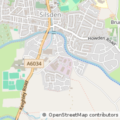 Map of Keighley, West Yorkshire