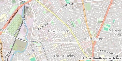 Map of Nottingham
