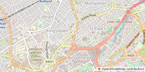 Map of Bristol, Avon