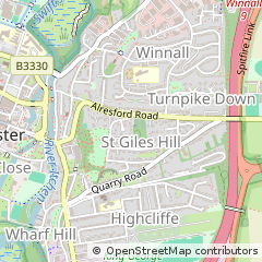 Map of Winchester, Hampshire