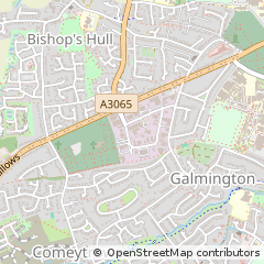 Map of Taunton, Somerset