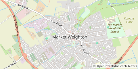 Map of York, East Yorkshire