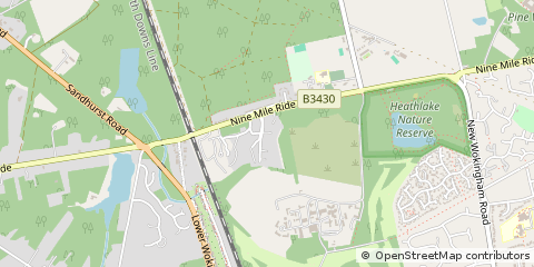 Map of Wokingham