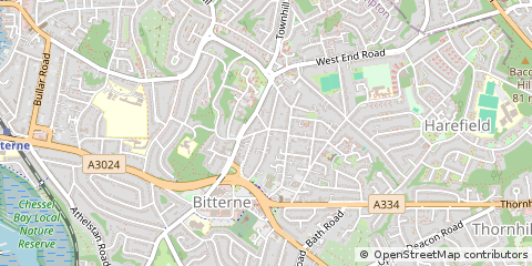 Map of Southampton, Hampshire