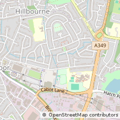 Map of Poole, Dorset