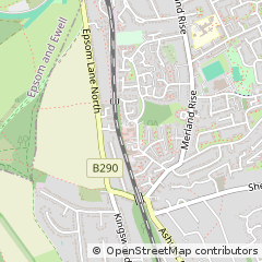 Map of Tadworth, Surrey