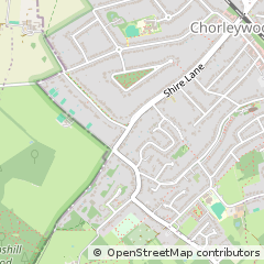Map of Rickmansworth, Hertfordshire