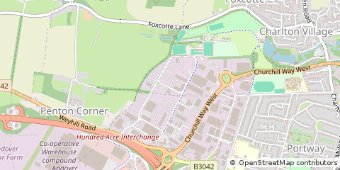 Map of Andover, Hampshire