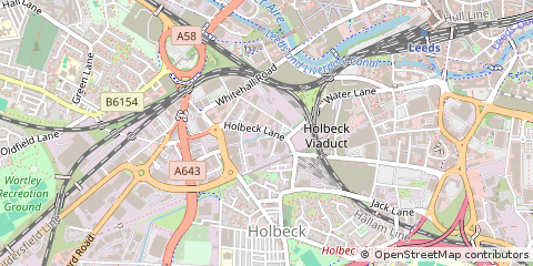 Map of West Yorkshire