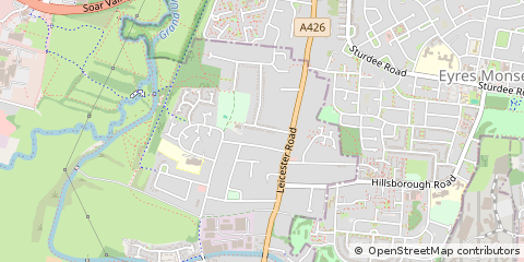 Map of Whetstone, Leicestershire